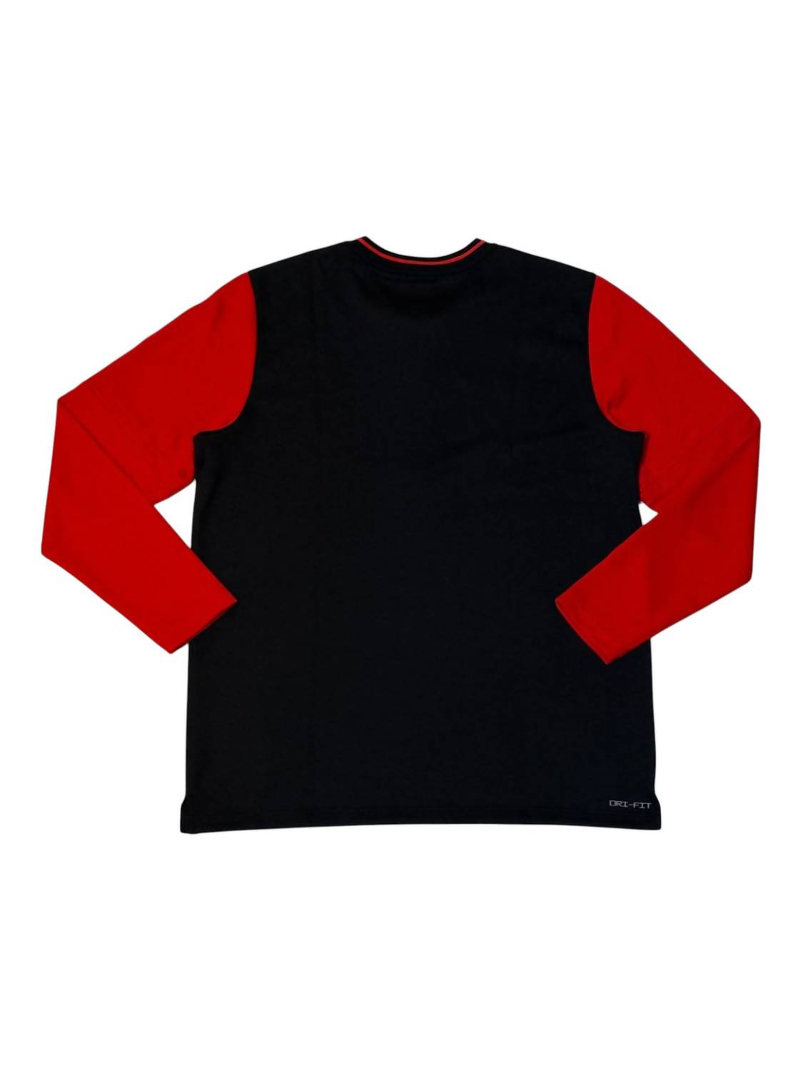 Men's Dri-Fit Half Zip Top In Black/university Red