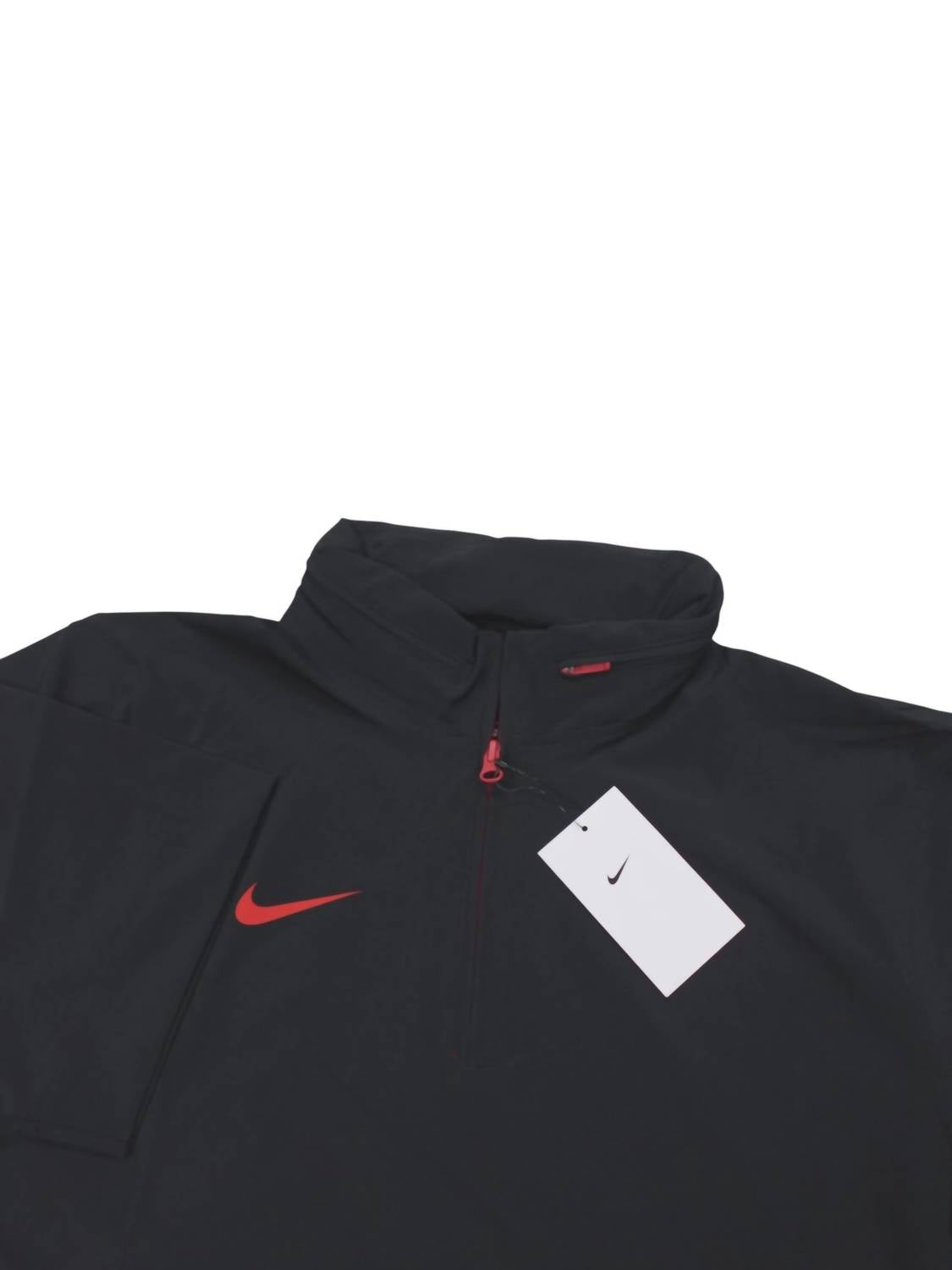Men's Short-Sleeve Lightweight Coaches Jacket In Black/university Red