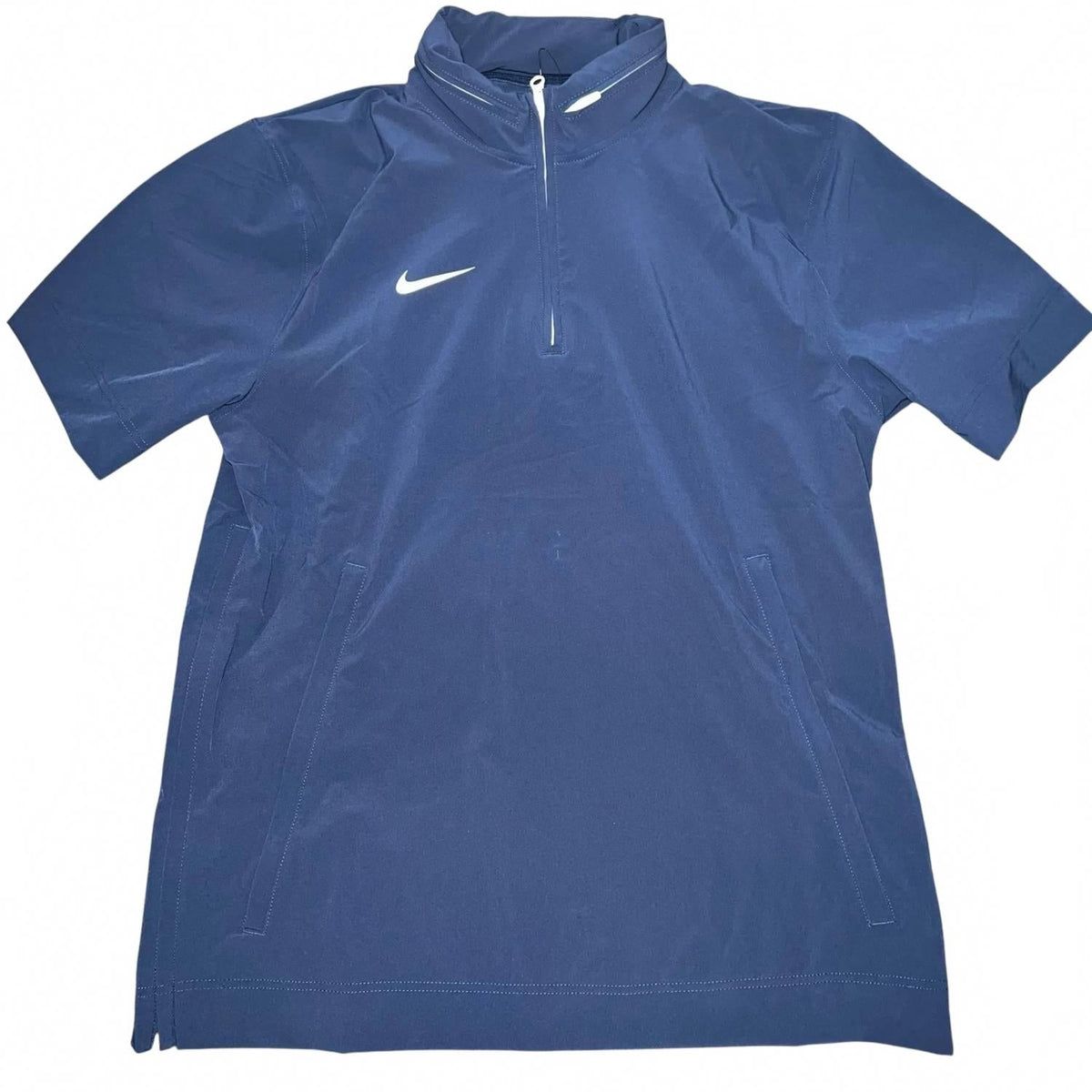 Men's Coaches Short Sleeve Jacket In Navy/white/white