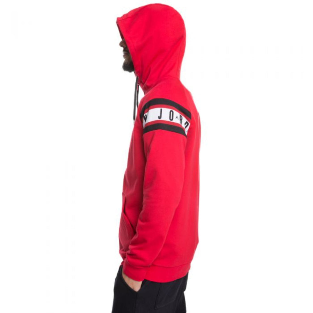 Men's Nike Jordan Jumpman Air Basketball Full Zip Hoodie Red/Black AR2248-687