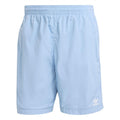 Light blue adidas Originals wind shorts with elastic waistband and side pockets