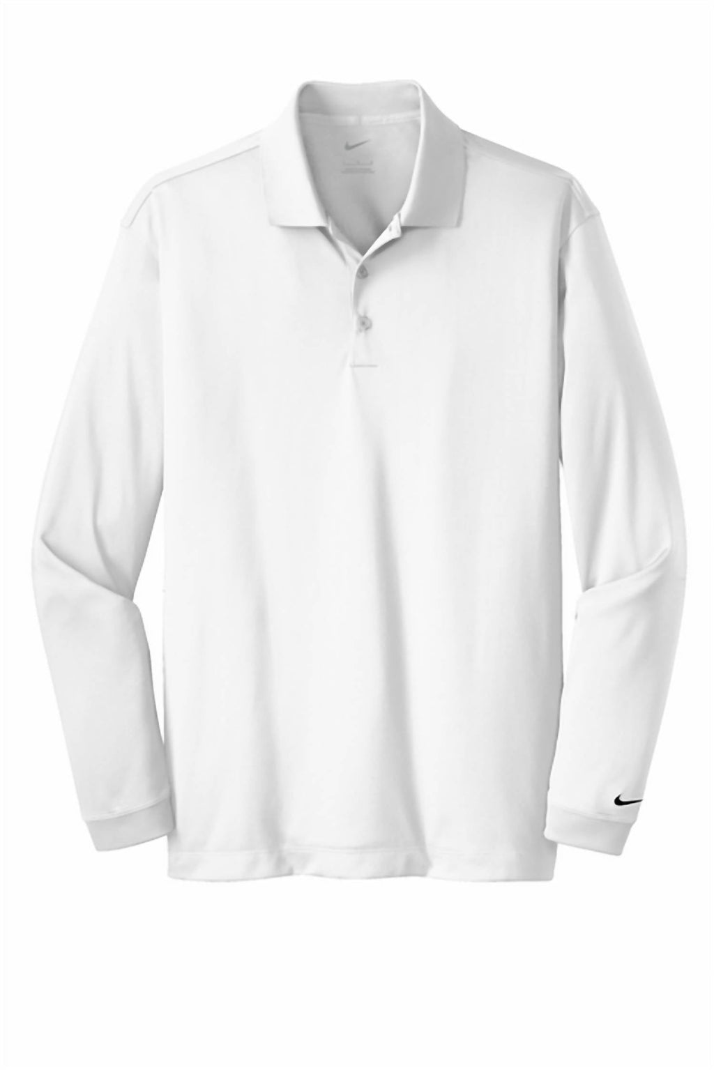 Long Sleeve Dri-Fit Stretch Tech Polo In White