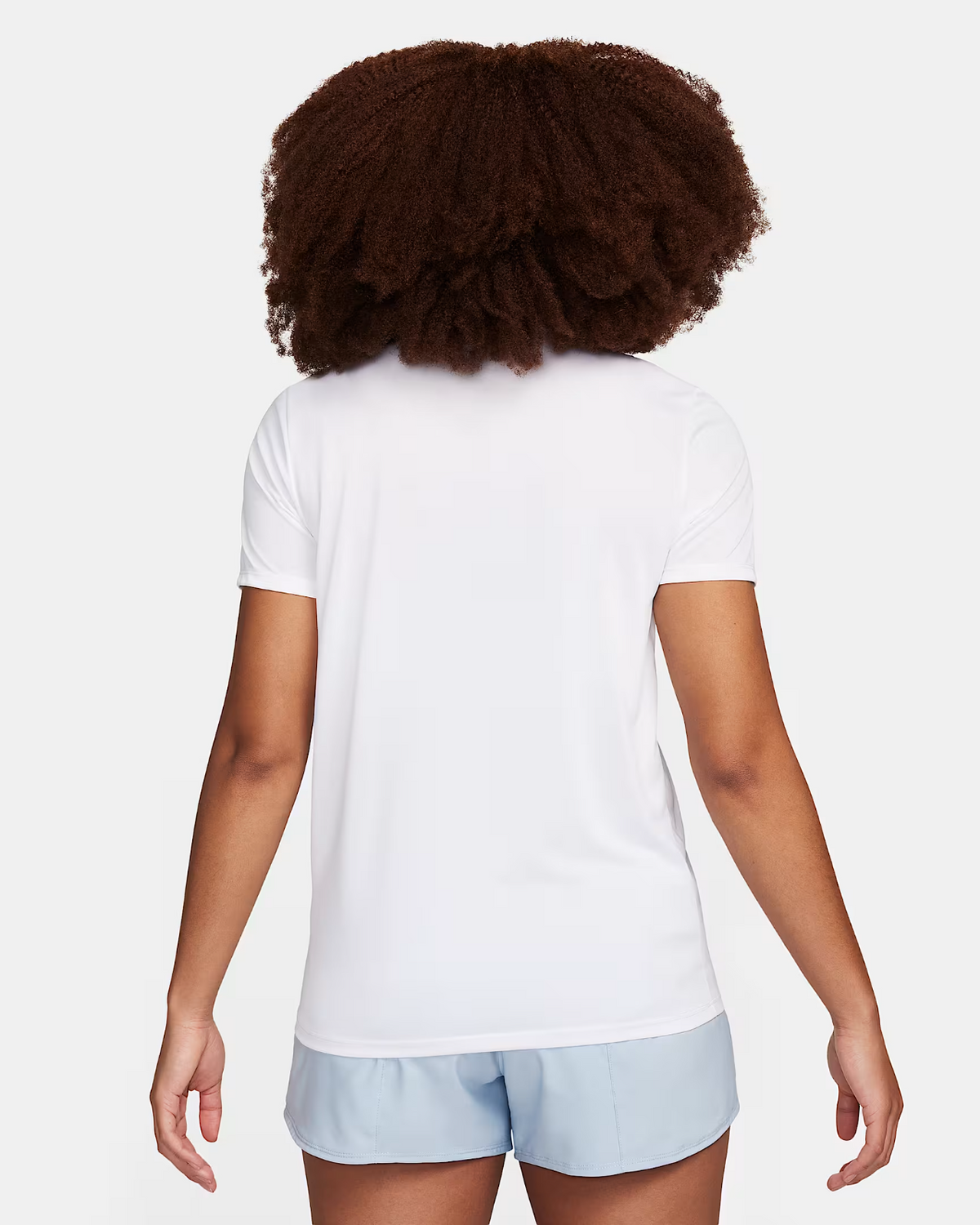 Women's Nike T-Shirt White Graphic Print Dri-FIT Crew Neck Short Sleeve NWO24