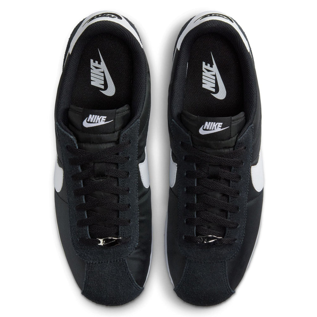 Nike Cortez TXT sneakers, black laces and tongues with Nike and swoosh logos