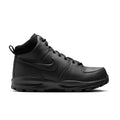 Men's Nike high-top leather boots in black, lace-up with front eyelets