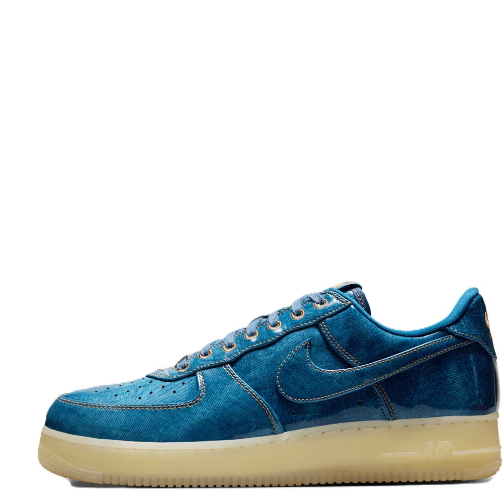 Coastal blue Nike Air Force 1 low-top sneaker with white/gum sole