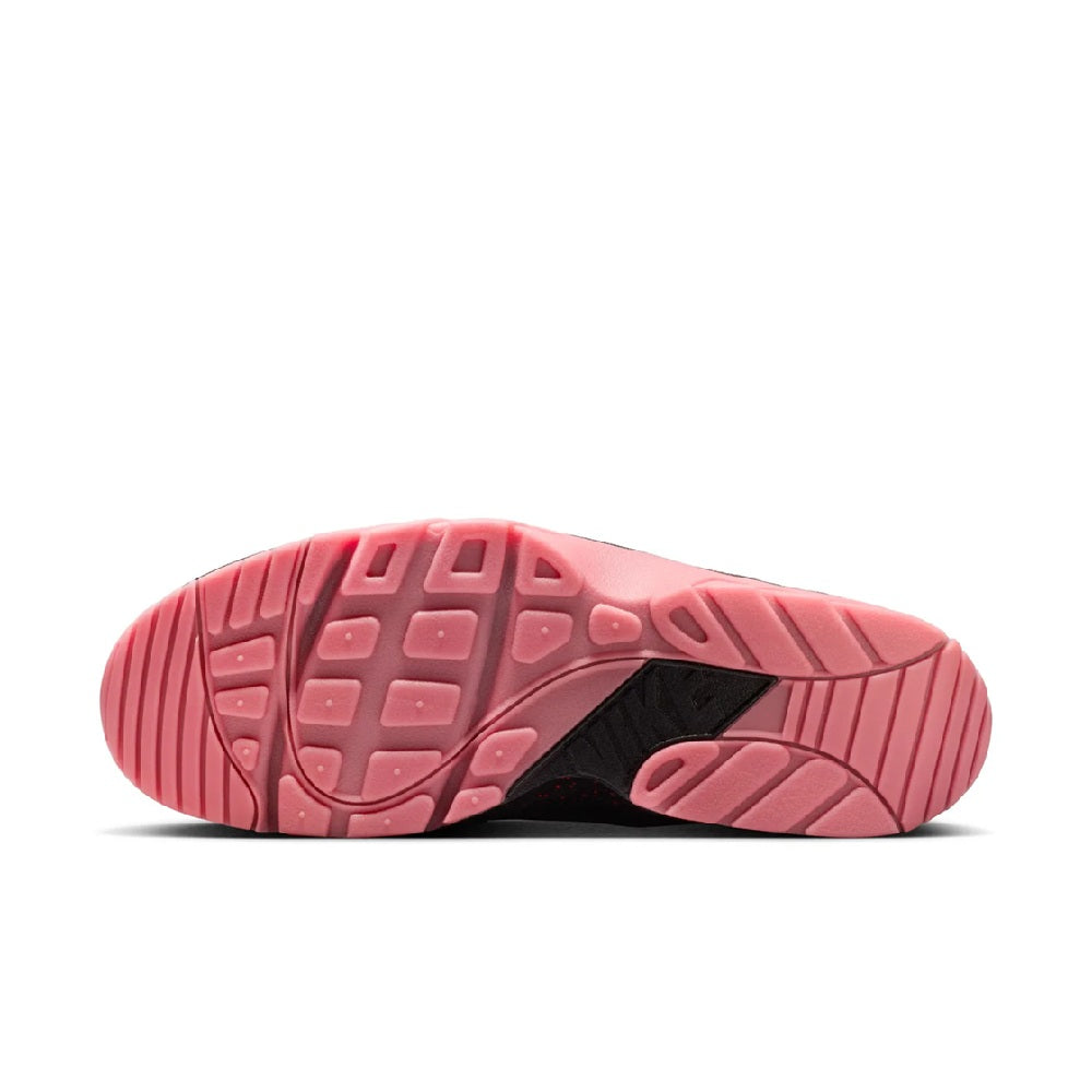 Nike sneaker outsole in pink with black traction panel
