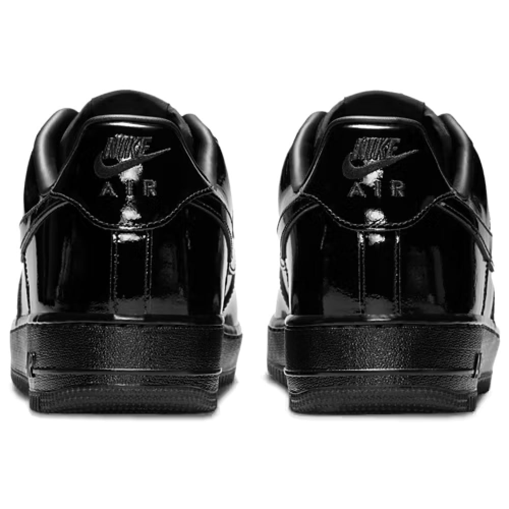Nike Air Force 1 ’07 PRM sneakers, back view with black heel and lace loops