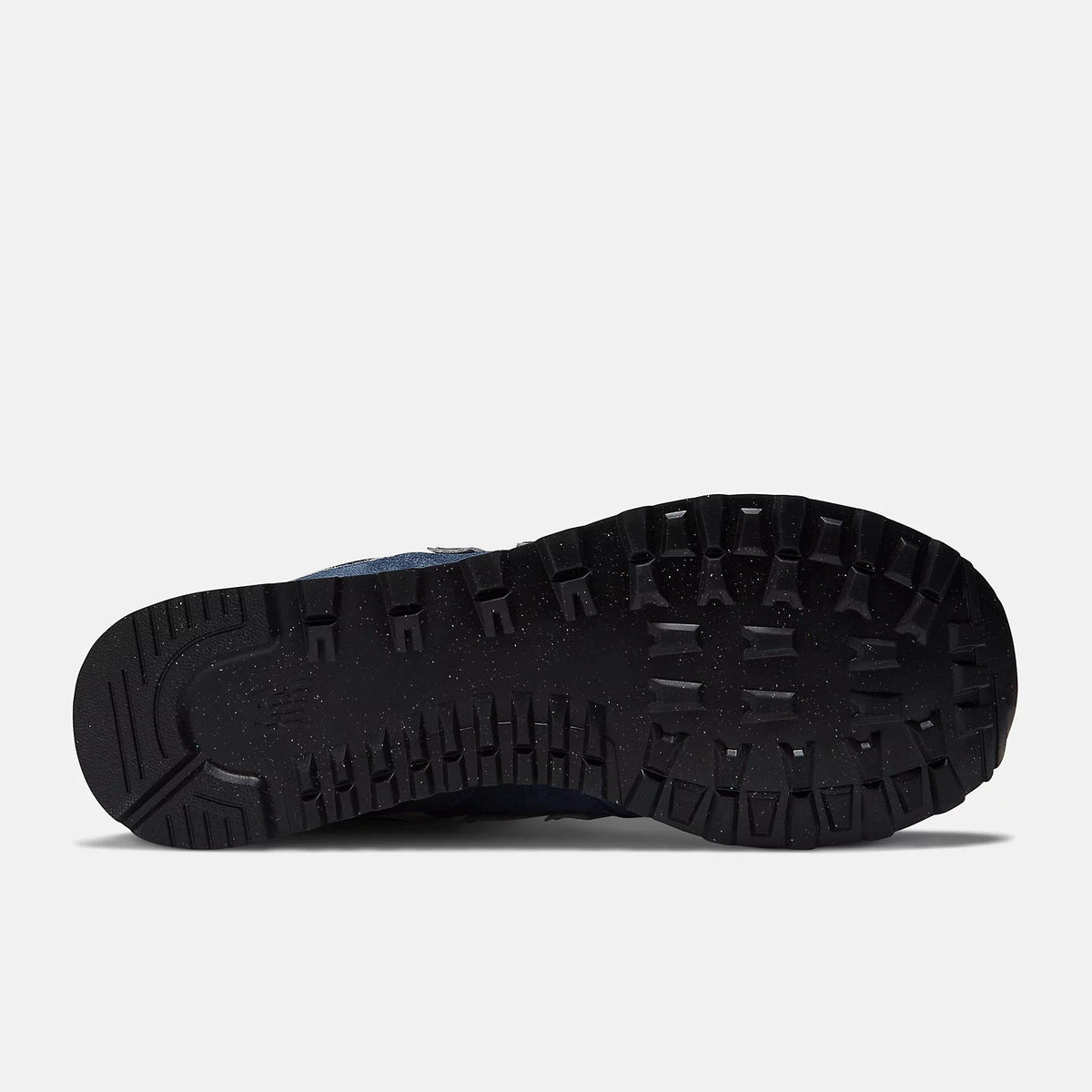 New Balance 574 rubber outsole with textured tread, underside view