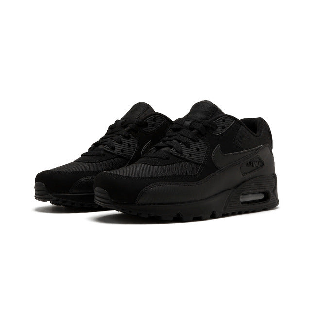 NIKE Air Max 90 running shoes in black with chunky sole, lace-up