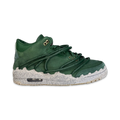 Women's Air Jordan 3 Retro lace-up sneaker in dark green with textured off-white midsole